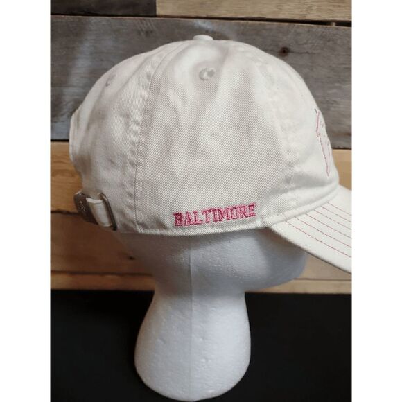 ESPN Zone Baltimore White Baseball Cap with Pink Writing - Adjustable - Picture 5 of 5
